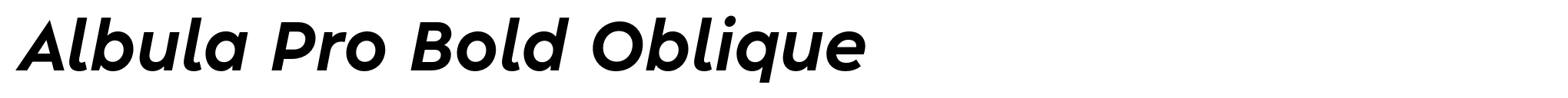 Albula Pro Bold Oblique image